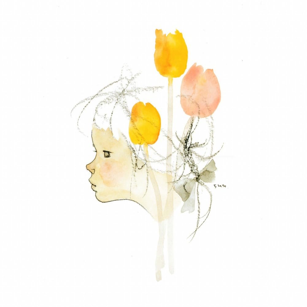 【美品】いわさきひちろ　絵画　少女 美品】いわさきひちろ 絵画 少女 - メルカリ